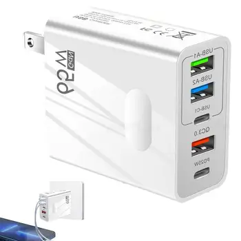 Разъем для зарядки USB Type C | блок зарядного устройства для путешествий мощностью 65 Вт, быстрая зарядка с несколькими портами | Адаптер питания для планшетов Game Co